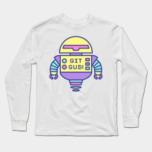 GIT GUD pastel robot Long Sleeve T-Shirt